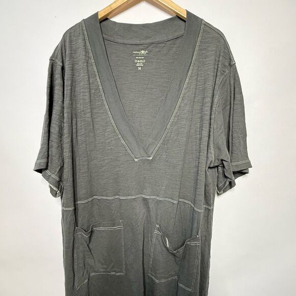 Natural Life Charlie Cotton V-Neck Oversized Jumpsuit In Charcoal M NWOT - Picture 6 of 12